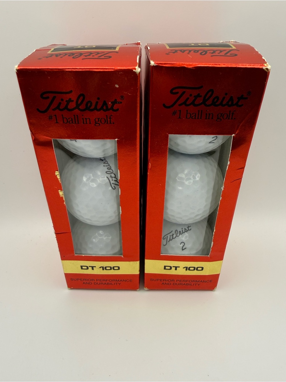 Titleist Golf Balls DT-100 Superior Performance & Durable Discontinued Vintage